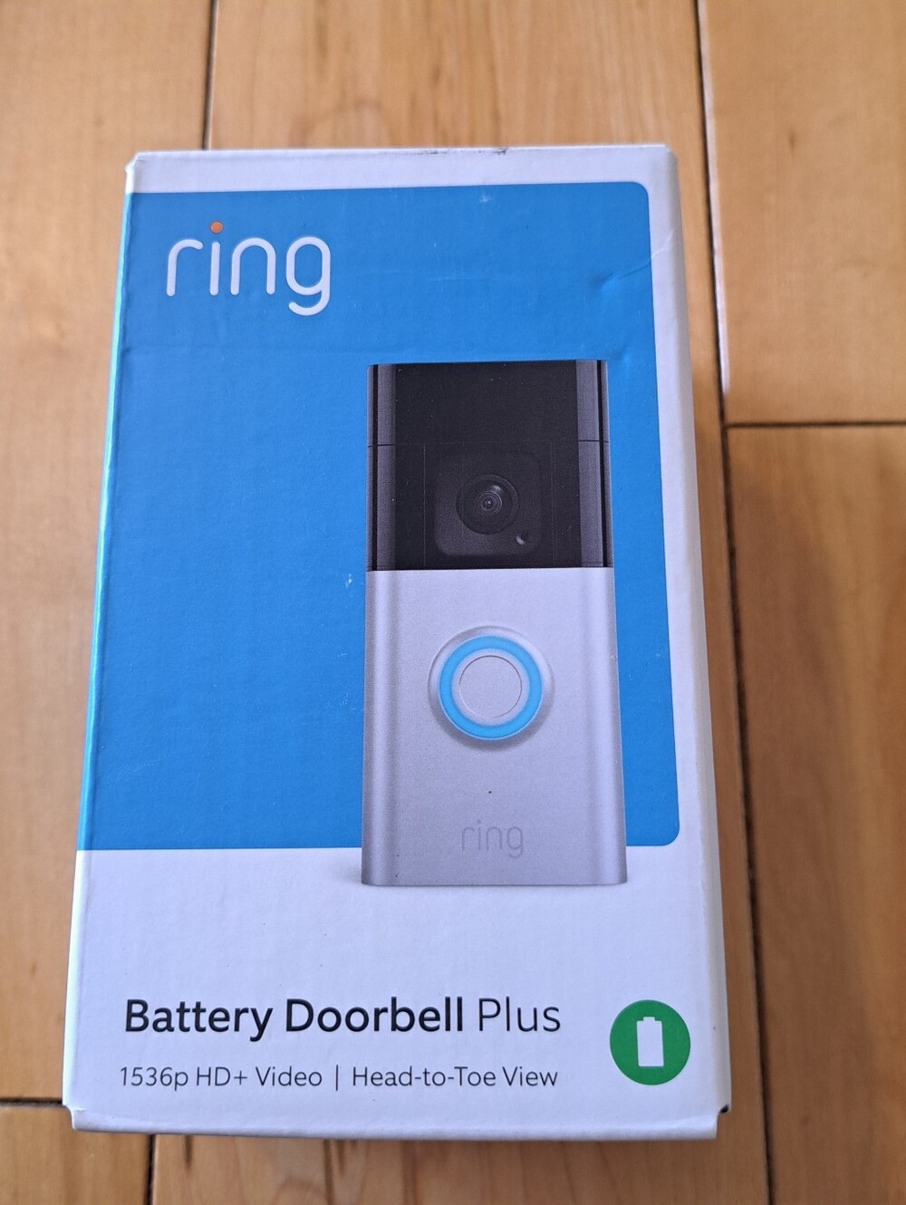 RING BATTERY DOORBELL PLUS Home or business security (Open box, unused)